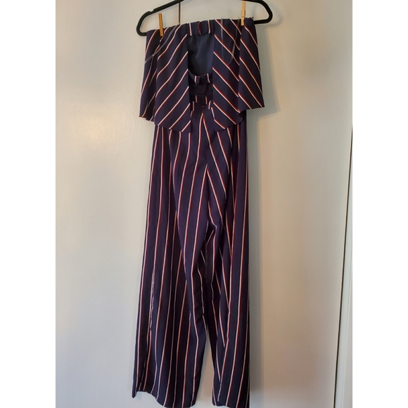 NWT Do+Be Open Back Navy Stapless Jumpsuit Small - Picture 6 of 7